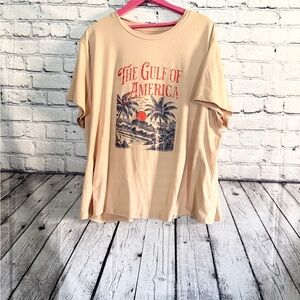 SHEIN tan graphic tshirt. Size 3x